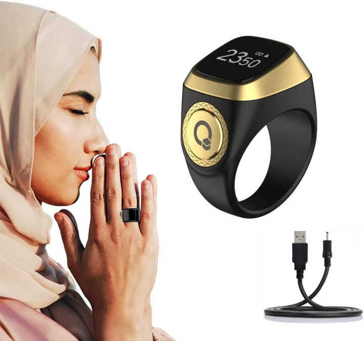 Smart Digital Tasbeeh Ring for Muslims